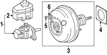 Foto de Vlvula de Control Reforzador de Frenos de Potencia Original para Toyota Tacoma Toyota MR2 Spyder Toyota Yaris Toyota Highlander Marca TOYOTA Nmero de Parte 4473020080