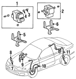 Foto de Mdulo de control de ABS Original para Toyota Solara 1999 Toyota Camry 1999 1998 Marca TOYOTA Nmero de Parte 8954033120