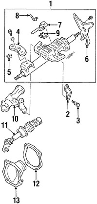 Foto de Columna de Direccin Original para Toyota Solara Toyota Camry Marca TOYOTA Nmero de Parte 4525006330