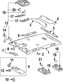 Foto de Lente de luz de mapa Original para Toyota Prius Toyota  Toyota Prius V Marca TOYOTA Nmero de Parte 8126647070