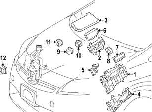 Foto de Rel de Corriente Accesorios Original para Toyota Prius V 2015 2016 2017 Marca TOYOTA Nmero de Parte 8264147160