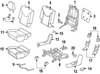 Foto de Manilla de Ajuste de Reclinacion Asiento Trasero Original para Toyota Prius V 2012 2013 2014 2015 2016 2017 Marca TOYOTA Nmero de Parte 7257447010E0