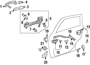 Foto de Freno de puerta Original para Toyota Prius V 2012 2013 2014 2015 2016 2017 Marca TOYOTA Nmero de Parte 6863047040