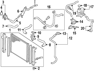 Foto de Kit de Termostato de Refrigerante del Motor  Original para Toyota Prius C Marca TOYOTA Nmero de Parte 1603121010