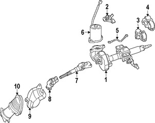 Foto de Columna de Direccion Original para Toyota Prius C Marca TOYOTA Nmero de Parte 4520A52212