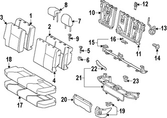 Foto de Cubierta de Asiento Original para Toyota Prius C 2012 2013 2014 2015 2016 2017 Marca TOYOTA Nmero de Parte 7107552J61C3