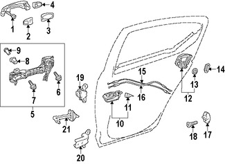 Foto de Freno de puerta Original para Toyota Prius C Marca TOYOTA Nmero de Parte 6863052130