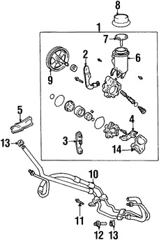 Foto de Polea de Bomba de Direccin Original para Scion xA Scion xB Toyota Echo Marca TOYOTA Nmero de Parte 4430352020