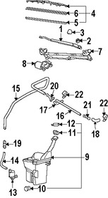 Foto de Cubierta del Brazo Limpiaparabrisas Original para Toyota Scion Marca TOYOTA Nmero de Parte 8519212800