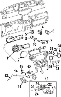 Foto de Interruptor Dimmer del tablero de instrumentos Original para Toyota 4Runner Toyota FJ Cruiser Scion xB Scion xA Marca TOYOTA Nmero de Parte 8411935030
