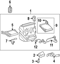 Foto de Modulo de Control calefaccin, ventilacin y aire acondicionado Original para Toyota Corolla Scion xB Marca TOYOTA Nmero de Parte 8865012A80