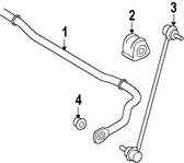 Foto de Buje de la Barra Estabilizadora Suspension Original para Toyota RAV4 Scion xB Marca TOYOTA Nmero de Parte 488150R010