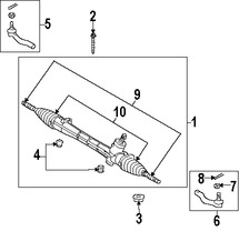 Foto de Terminal de la direccin Original para Toyota Prius V Toyota  Scion xB Scion iM Marca TOYOTA Nmero de Parte 4504619415