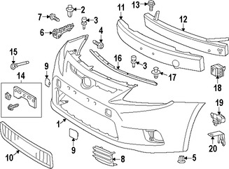 Foto de Soporte de Sensor de Temperatura de Aire Ambiental Original para Toyota Scion Marca TOYOTA Nmero de Parte 886880Z220