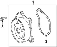 Foto de Empacadura de la bomba de agua del motor Original para Toyota Corolla Toyota Matrix Scion xD Marca TOYOTA Nmero de Parte 1627137010