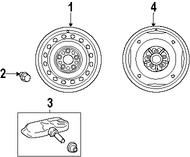 Foto de Ruedas Original para Toyota Corolla Toyota Prius Toyota  Scion xD Marca TOYOTA Nmero de Parte 4261120A50