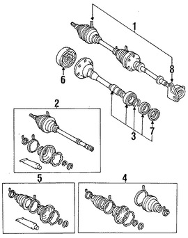 Foto de Sello Semieje Junta Homocintica Original para Lexus Toyota Marca TOYOTA Nmero de Parte 4133606040