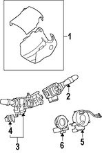 Foto de Interruptor del limpiaparabrisas Original para Toyota Corolla Toyota Camry Toyota Yaris Lexus ES350 Lexus HS250h Scion tC Marca TOYOTA Nmero de Parte 8465212A20