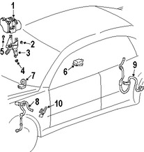 Foto de Sensor de Posicin del Volante de Direccin Original para Lexus LS430 Lexus RX330 Toyota Sienna Marca TOYOTA Nmero de Parte 892450E011