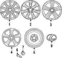 Foto de Tuerca de la Rueda Original para Toyota Lexus  Scion Marca TOYOTA Nmero de Parte 9008494001