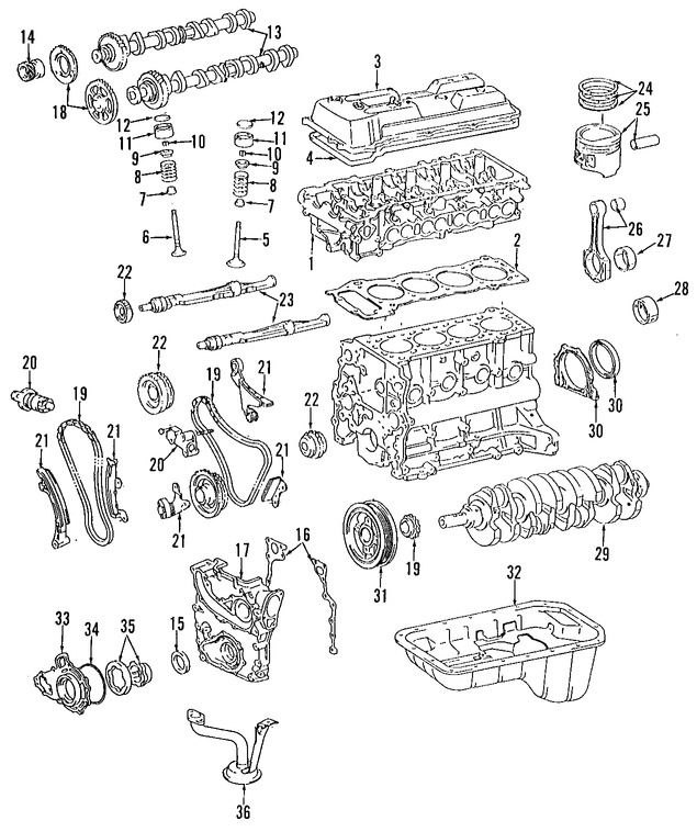 Foto de Tensor de la Cadena de Eje de Equilibrio Original para Toyota 4Runner Toyota T100 Toyota Tacoma Marca TOYOTA Nmero de Parte 1355075010