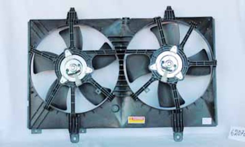 Foto de Ventilador Dual Condensador y Radiador  para Nissan Murano 2003 2004 2005 2006 2007 Marca TYC Nmero de Parte #620760