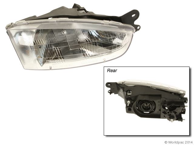 Foto de Conjunto de Faros Delanteros para Mitsubishi Mirage 1997 1998 1999 2000 2002 2001 Marca Tyc Nmero de Parte W0133-1965829