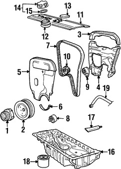 Foto de Polea Tensionadora Correa del Tiempo Original para Volvo S70 Volvo V70 Volvo C70 Volvo 850 Marca VOLVO Nmero de Parte 9135036