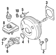 Foto de Vlvula de Control Reforzador de Frenos de Potencia Original para Volvo S70 Volvo V70 Volvo C70 Marca VOLVO Nmero de Parte 271632