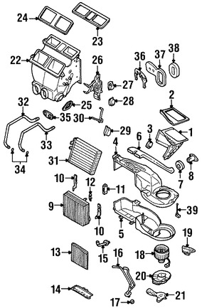 Foto de Motor de Control de Ajuste de Aire HVAC Original para Volvo V70 Volvo XC70 Volvo XC90 Volvo S60 Volvo S80 Marca VOLVO Nmero de Parte 31101057