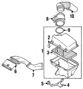 Foto de Aislante de la carcasa del filtro de aire Original para Volvo Marca VOLVO Nmero de Parte 9492795