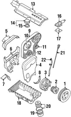 Foto de Elemento del Filtro de aceite del Motor Original para Volvo Marca VOLVO Nmero de Parte 1275810