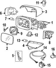 Foto de Motor de retrovisor exterior Original para Volvo Marca VOLVO Nmero de Parte 30716490