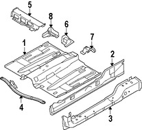 Foto de Travesano Plataforma de Piso Original para Volvo C70 Marca VOLVO Nmero de Parte 8652033