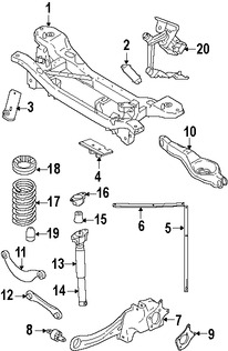 Foto de Sensor de Altura de Suspensin Original para Volvo C70 Volvo S40 Volvo V50 Marca VOLVO Nmero de Parte 30659020