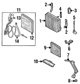 Foto de Sensor de Temperatura de Evaporador Aire Acondicionado Original para Volvo Marca VOLVO Nmero de Parte 31418282