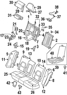 Foto de Reposacabezas Original para Volvo S60 Volvo S80 Volvo S60 Cross Country Marca VOLVO Nmero de Parte 8639620