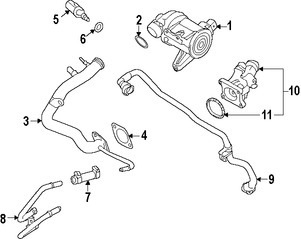 Foto de Empacadura del Termostato del Refrigerante Original para Volvo Marca VOLVO Nmero de Parte 31368063