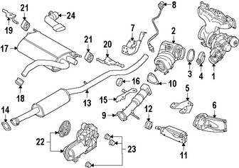 Foto de Empacadura del Turbo Original para Volvo Marca VOLVO Nmero de Parte 31316724