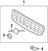 Foto de Molde de rejilla Original para Volvo S80 2007 2008 2009 Marca VOLVO Nmero de Parte 30655103