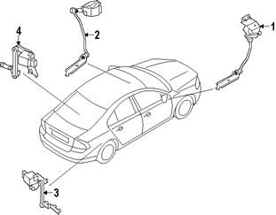 Foto de Sensor de Altura de Suspensin Original para Volvo Marca VOLVO Nmero de Parte 31288272