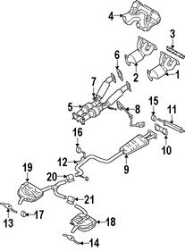 Foto de Empacadura de Tubo de Escape a Mltiple Original para Volvo S80 Volvo XC70 Volvo V70 Volvo Marca VOLVO Nmero de Parte 8692165