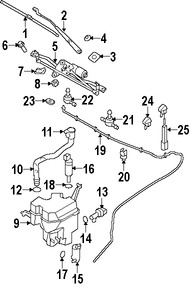 Foto de Tapa de Depsito de Lquido Limpiaparabrisas Original para Volvo S80 Volvo XC70 Volvo V70 Marca VOLVO Nmero de Parte 30699203