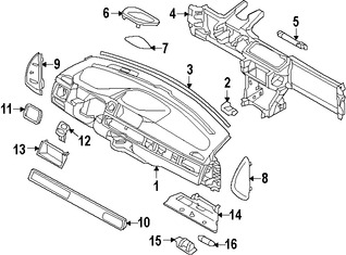 Foto de Luz de cortesa Original para Volvo Marca VOLVO Nmero de Parte 1286317