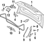 Foto de Tapa del maletero Original para Volvo S80 Marca VOLVO Nmero de Parte 31217320