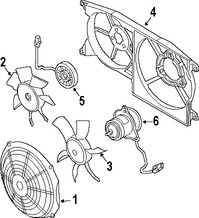 Foto de Aspa del ventilador de enfriamiento del motor Original para Volvo S40 Volvo V40 Marca VOLVO Nmero de Parte 3345745