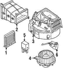 Foto de Conuunto de Motor de Ventilador Original para Volvo S40 Volvo V40 Marca VOLVO Nmero de Parte 30858848