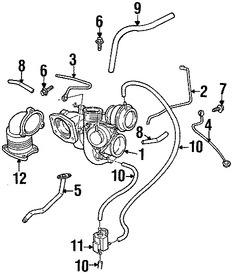 Foto de Tubo de Refrigerante del Turbo Original para Volvo S40 Volvo V40 Marca VOLVO Nmero de Parte 9185839