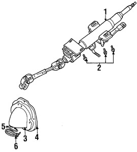 Foto de Columna de Direccin Original para Volvo S40 Volvo V40 Marca VOLVO Nmero de Parte 30621685