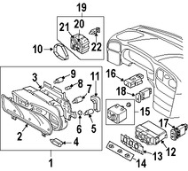 Foto de Bombilla de Panel de Instrumentos Original para Volvo S40 2000 2001 2002 Volvo V40 2000 2001 2002 Marca VOLVO Nmero de Parte 30864007